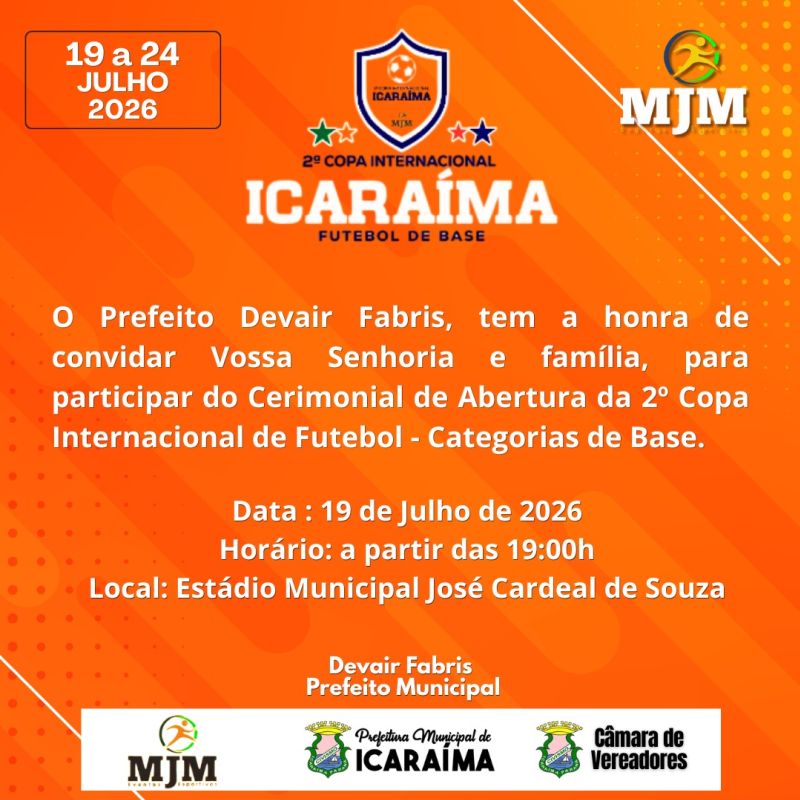 2º COPA INTERNACIONAL DE ICARAIMA - FUTEBOL DE BASE