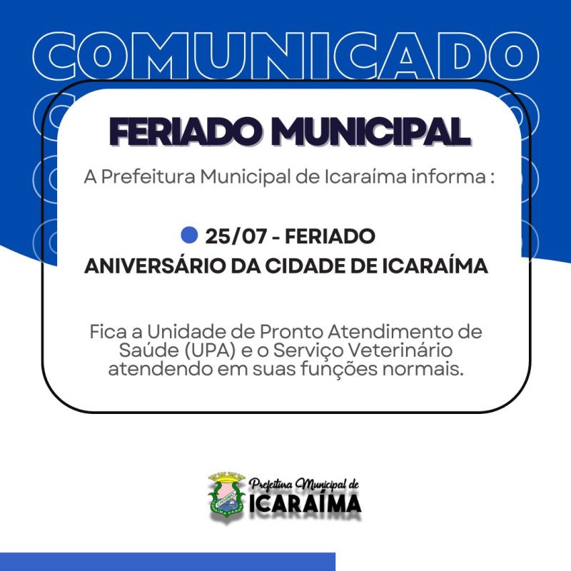 FERIADO MUNICIPAL
